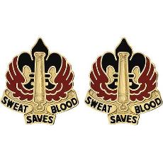 18th Fires Brigade Unit Crest (Sweat Saves Blood)